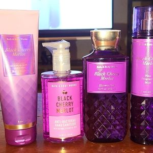 Bath & Body Works - Black Cherry Merlot Bundle